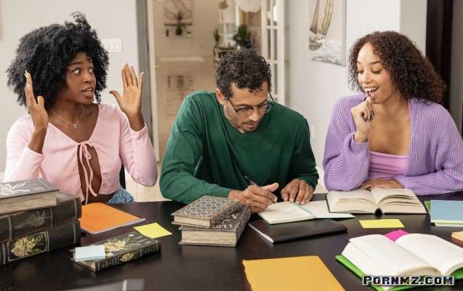 SneakySex – Alexis Tae Nicole Kitt College Cuties Study Big Dick